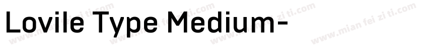 Lovile Type Medium字体转换